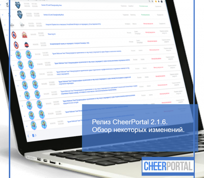 Релиз CheerPortal 2.1.6. Обзор некоторых изменений.